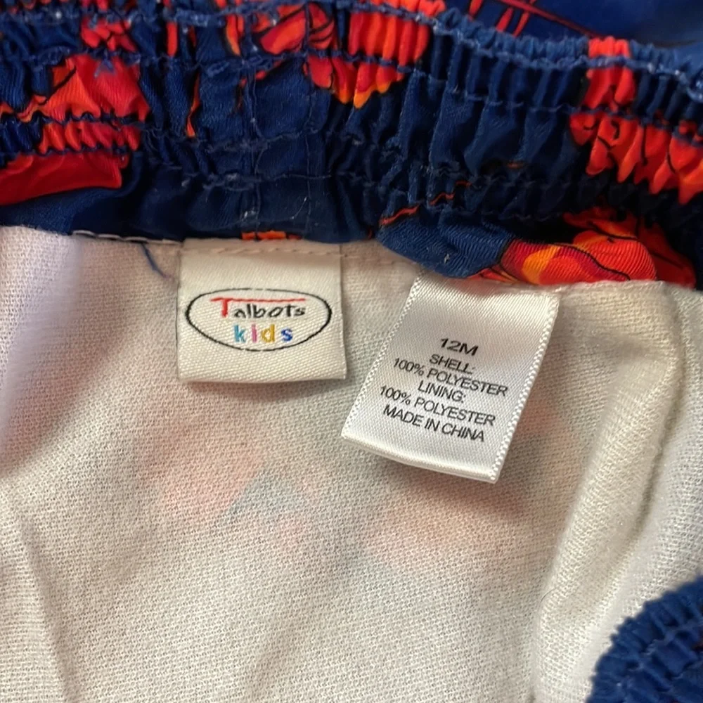 Talbots Kids 12mo Lobster Swim Shorts